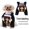 Halloween Pet Priest Costume: Funny Cosplay Outfit for Small Dogs & Cats