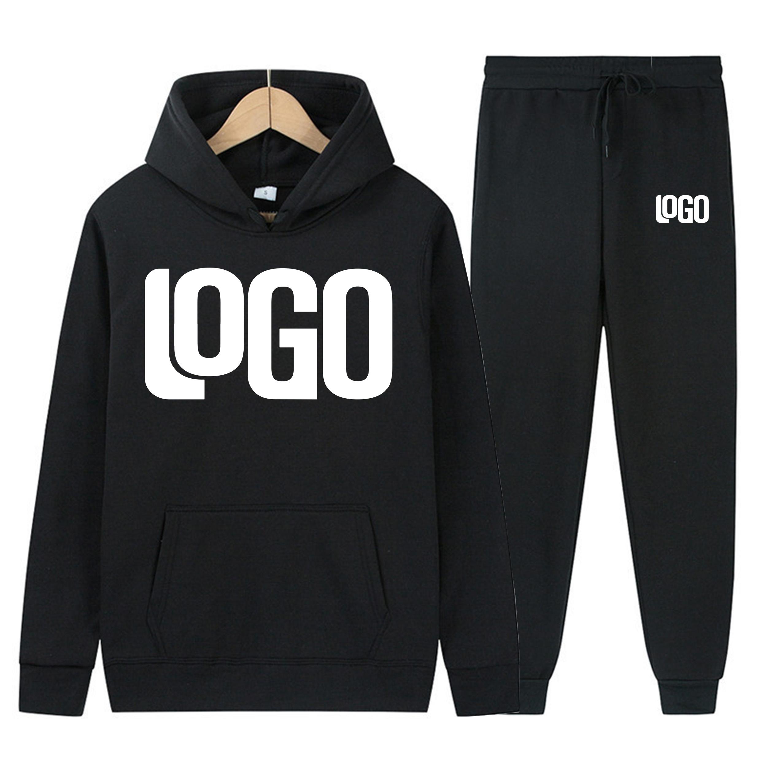 

DIY12 Кастомизация логотипа вашего бренда Мужской и женский повседневный комплект худи уличный стиль персонализированный спорт S