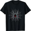 Black Widow Spider Cobweb Spooky Halloween T-Shirt