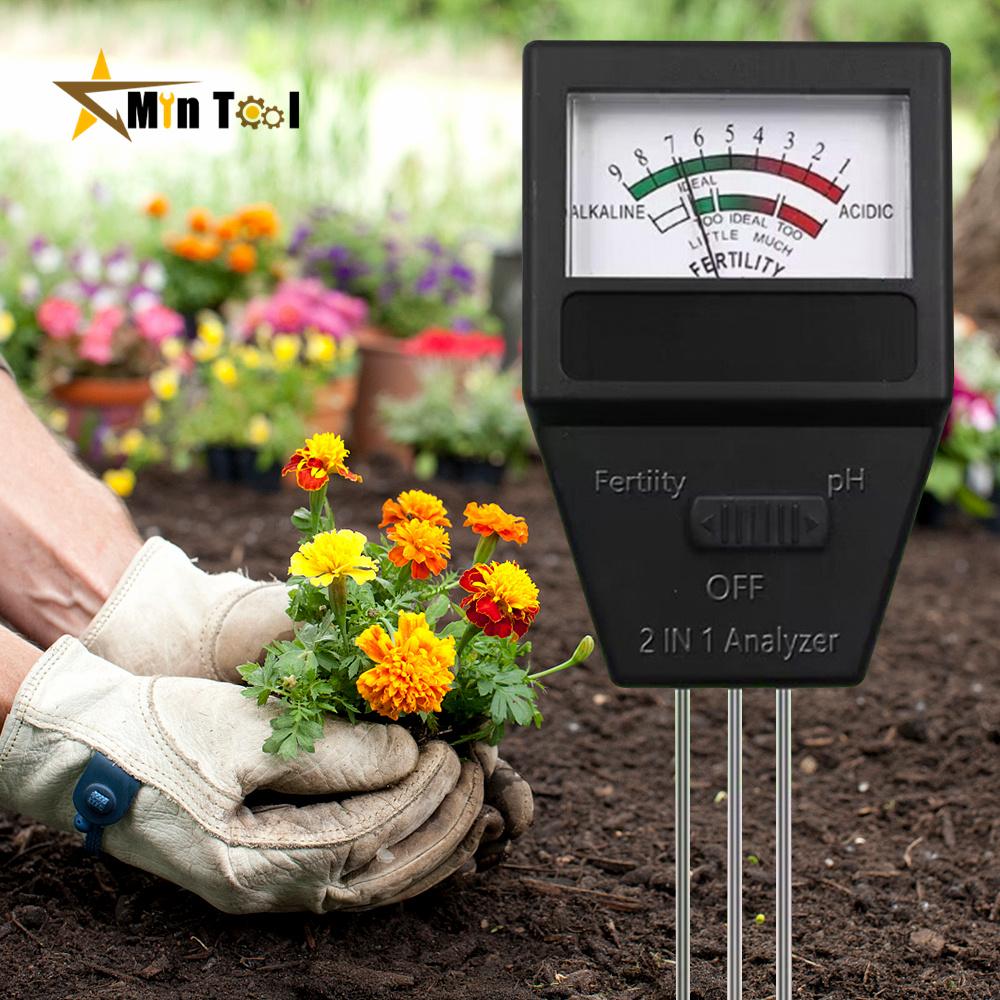 2 In 1 Soil PH Fertility Meter With 3 Probes Soil PH Tester Plant Measure Device Acidity Meter Measuring Tool