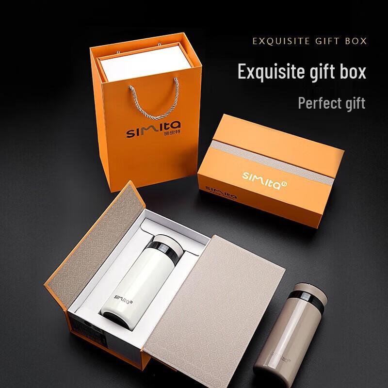Simita Smart Temperature Display Titanium Thermos Mug