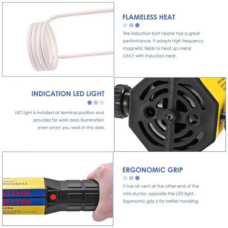 Bolzen-Induktionsheizgerät, 1000 W, tragbar, Mini