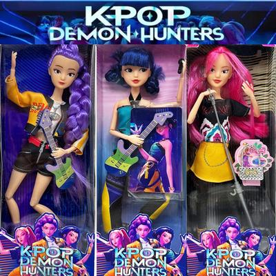 2026 HOT NEW Anime KPop Demon Hunters Doll Vinyl Toy Rumi Mira Zoi Character Vinyl Mask Figurine Birthday Gift Fan Club Gifts