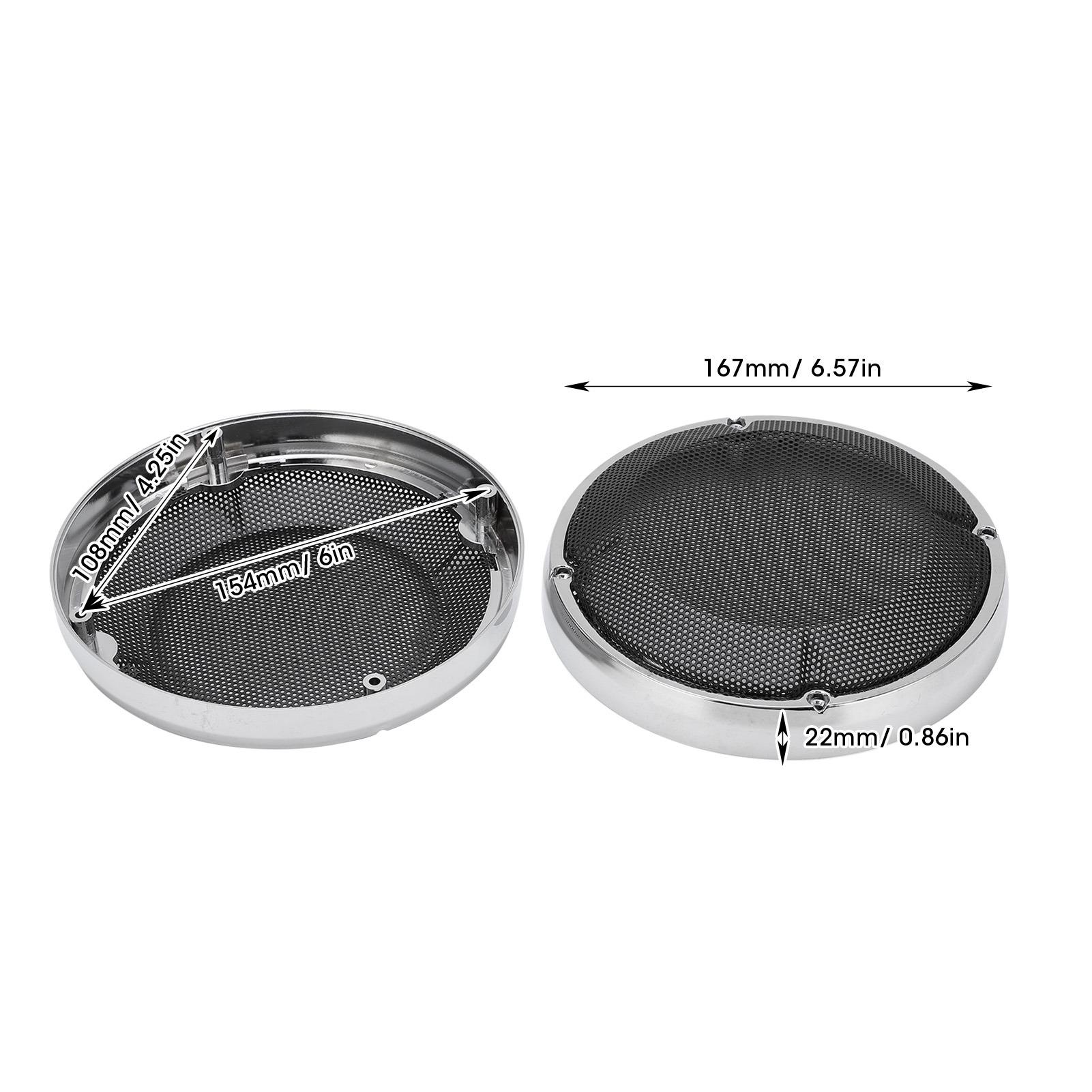 

Motorcycle Speaker Mesh Cover Grille Saddlebag Lid Motors Accessory Replacement for Glide 1983‑2020