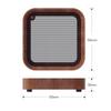 Sikai Wooden Stand for Mac Mini Pro with Dust High Heat and Convenient Design M4/M4 2024, Filter, Stability, Dissipation, Start-Up (Walnut)
