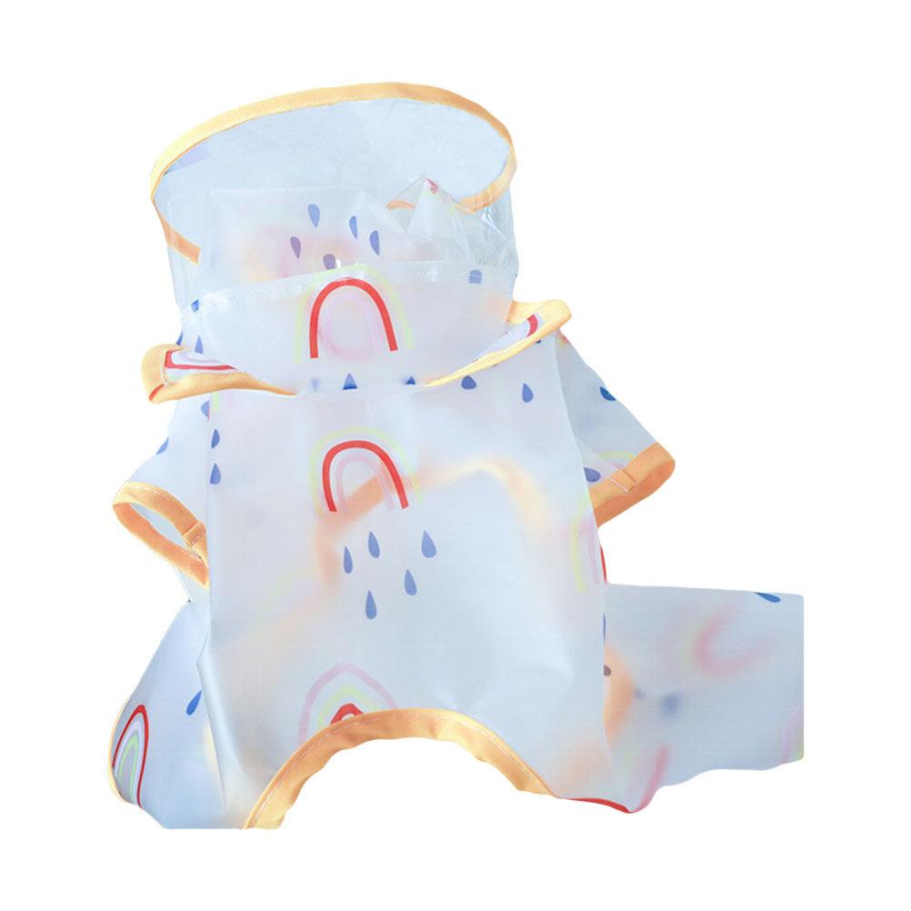 

Transparent Waterproof Dog Raincoat Lightweight Hooded Puppy Rain Coat Small Dog Waterproof Clothes Stylish Outdoor Pet Supply XL