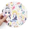 50 Anime Maid Dragon Cartoon DIY Stickers for Skateboards & Luggage