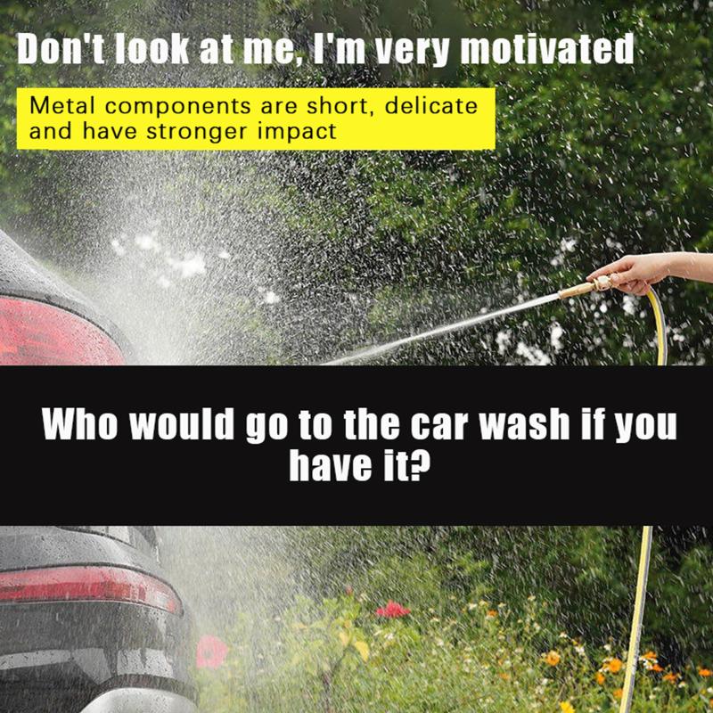 Spray Nozzle Water  Brass High Pressure Direct Spray Quick Connector Home Hose Adjustable Pressure Garden Sprinkler