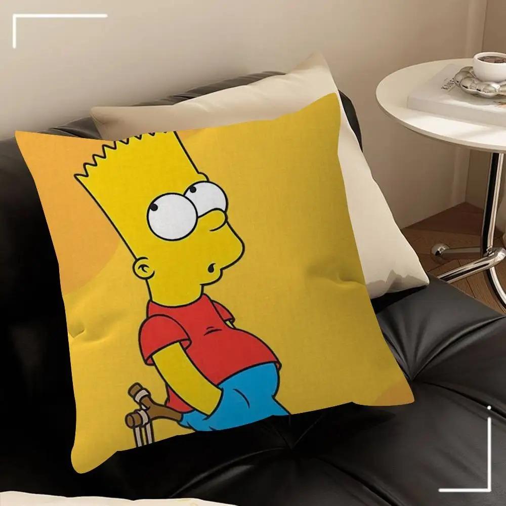 Cartoon Pillowcase Double Sided 2D Print Soft Plush Pillow Cover With Hidden Zipper Decor Sofa Bedroom Living Room Fun Vibe Gift