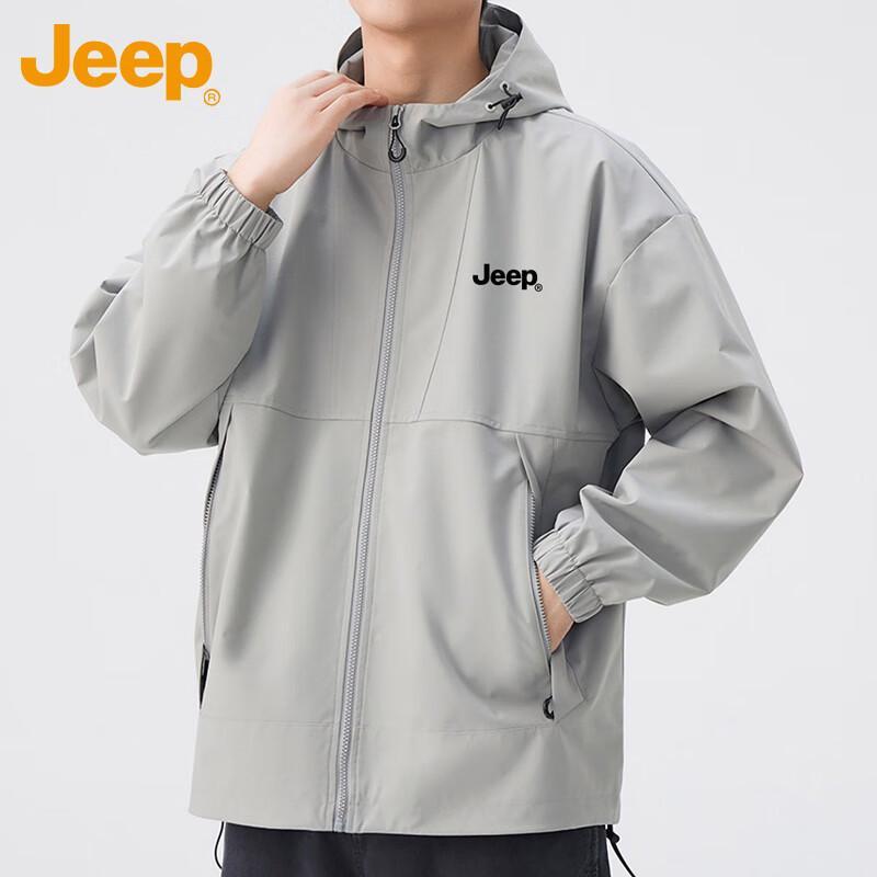 JEEP Men's Spring Autumn Casual Windbreaker Jacket