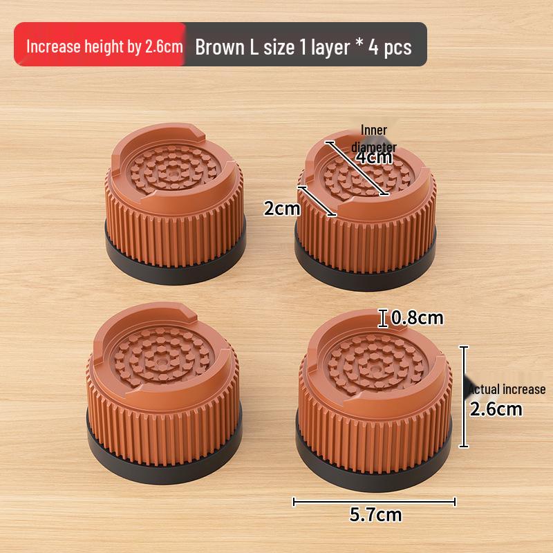 Adjustable Stackable Furniture Riser Pads for Table, Cabinet, and Bed Legs - Moisture-Proof, Strong Load-Bearing Plastic Blocks