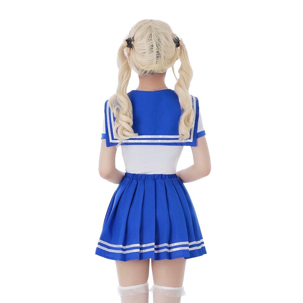 Japanese Sexy Hottie Onesie Skirt Sailor Moon Cosplay Costume Cos Student Sailor Suit