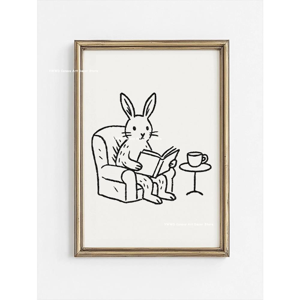 Cute Animal Bubble Bath Wall Art Cute Bathroom Animal Poster Kids Funny Toilet Paper Canvas Print for Nursery Home Decor Gifts