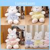 Plush Bunny Toy Gift For Kids With Soft Short Pile Fabric For Cuddle Comfort