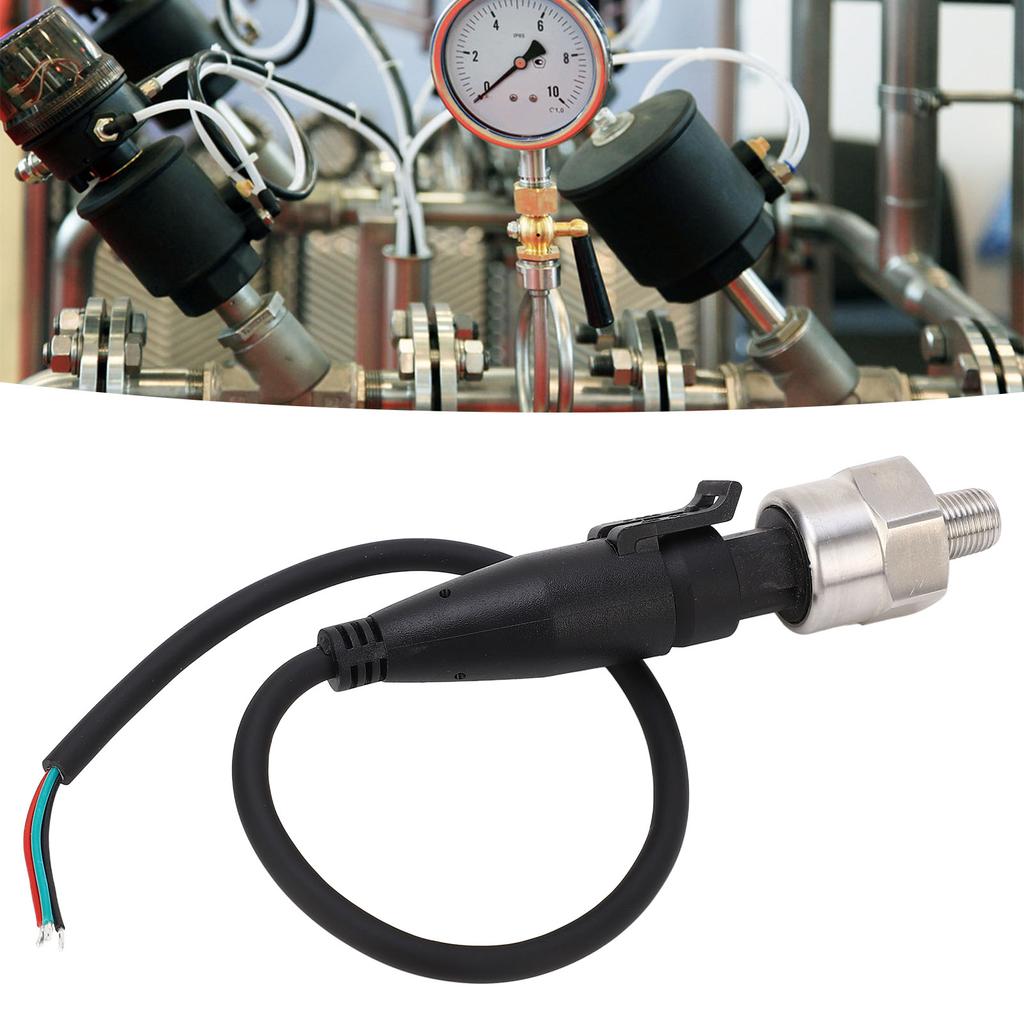 Tlakový převodník 1/8" 27NPT, nerezová ocel, tlakový snímač 0‑20 MPa pro olej, palivo, vzduch, vodu