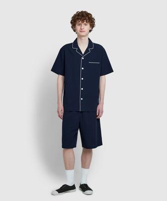 [JAJU] Men's Seersucker Short-Sleeve Pajama Set [Shipped from Korea] 100% Authentic