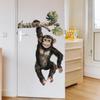 Playful Orangutan Climbing Branches Wall Stickers Decals Monkey Tree Jungle Animal Wall Decals Bedroom Living Room Home Decor