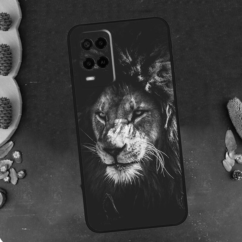 Animal Lion Phone Case For Oppo A94 A74 A54 A15 A18 A38 A58 A78 A98 A40 A60 A80 A16 A76 A96 A57S A17 A77