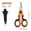 Portable Multifunctional Scissors for Dyneema Fishing Line