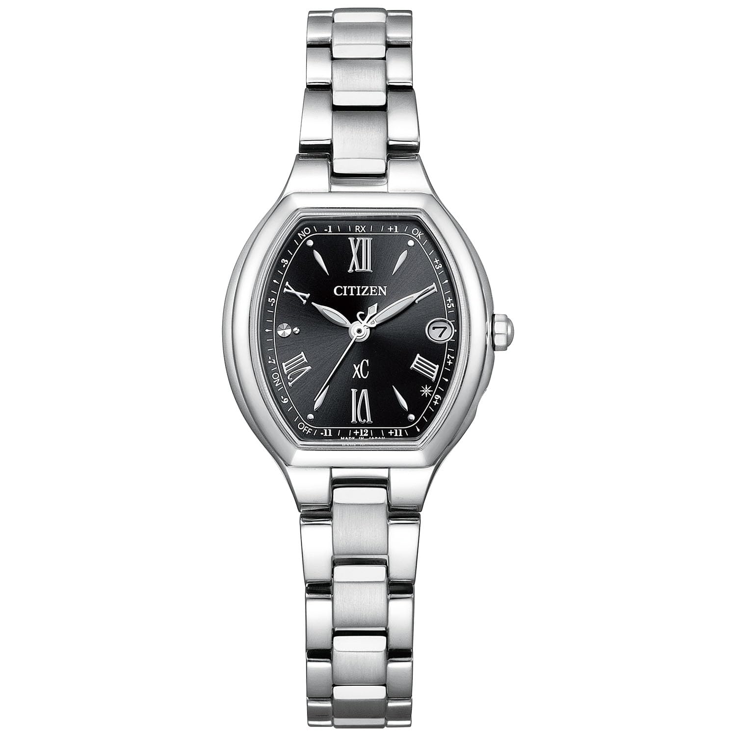 

Радіогодинник Cross Sea Waterproof Black Basic Collection Silver [Citizen] Photo-powered Eco-Drive ES9360-66E для жінок