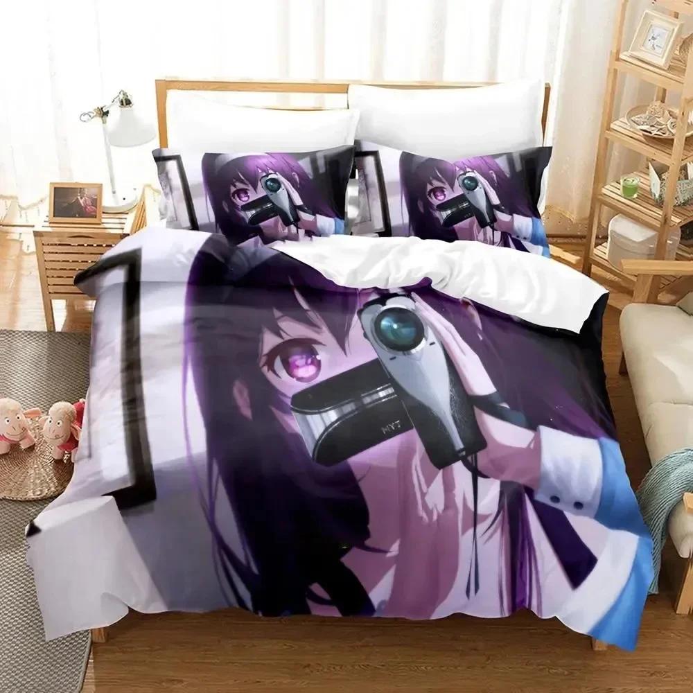 Anime Saekano How to Raise a Boring Girlfriend Bedding Set Duvet Cover Sheet Printed Bed Set Pillowcase Bed Comforter Bedroom