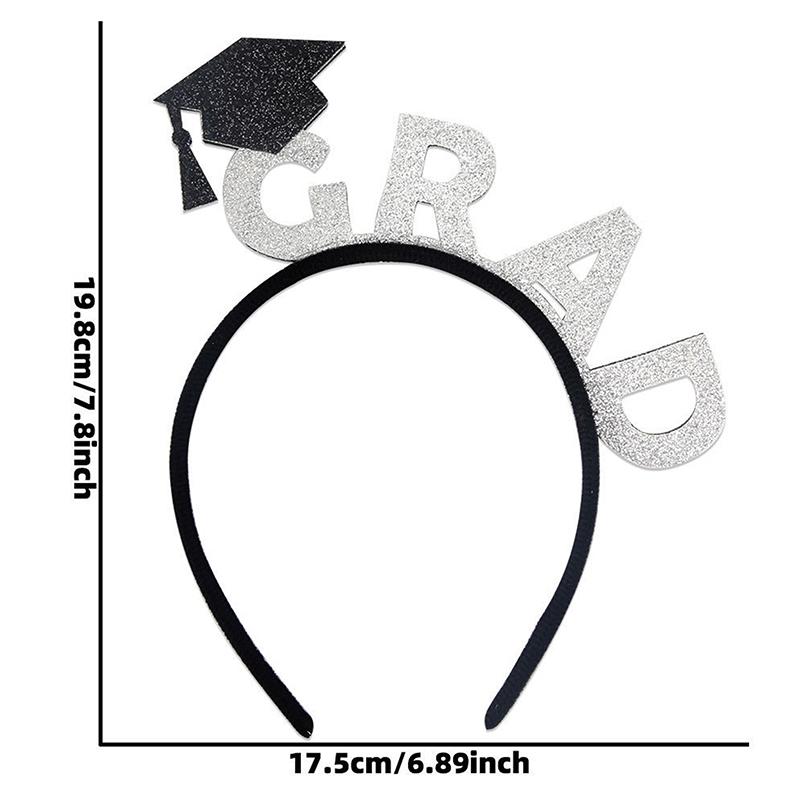 

Graduated Season 3D Letter Tassel Headbands Graduation Ceremony Party Decoration Supplies Taking Photo Memento For Student A5