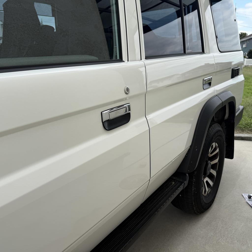 Land Cruiser 70 Door Handle Protector 5pc (Black)