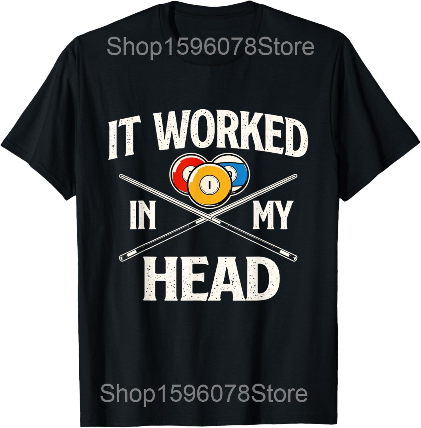 

Funny Billiards Player Vintage Pool Balls Sports Lover T Shirts Humor Streetwear Tee Shirt Short Sleeve Unisex Loose Clothing 4XL