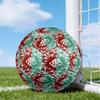 Flumi-nense Mandala Pattern Printed Size 5 Soccer Balls, High-Quality, Anti-Slip, Protective Football, A Unique Gift , Birthdays, Christmas Gifts