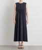 MINOTECH Sleeveless Gathered Maxi Size S [Nano Universe] (R) Dress, Women's, (120), Navy, 669-6119314