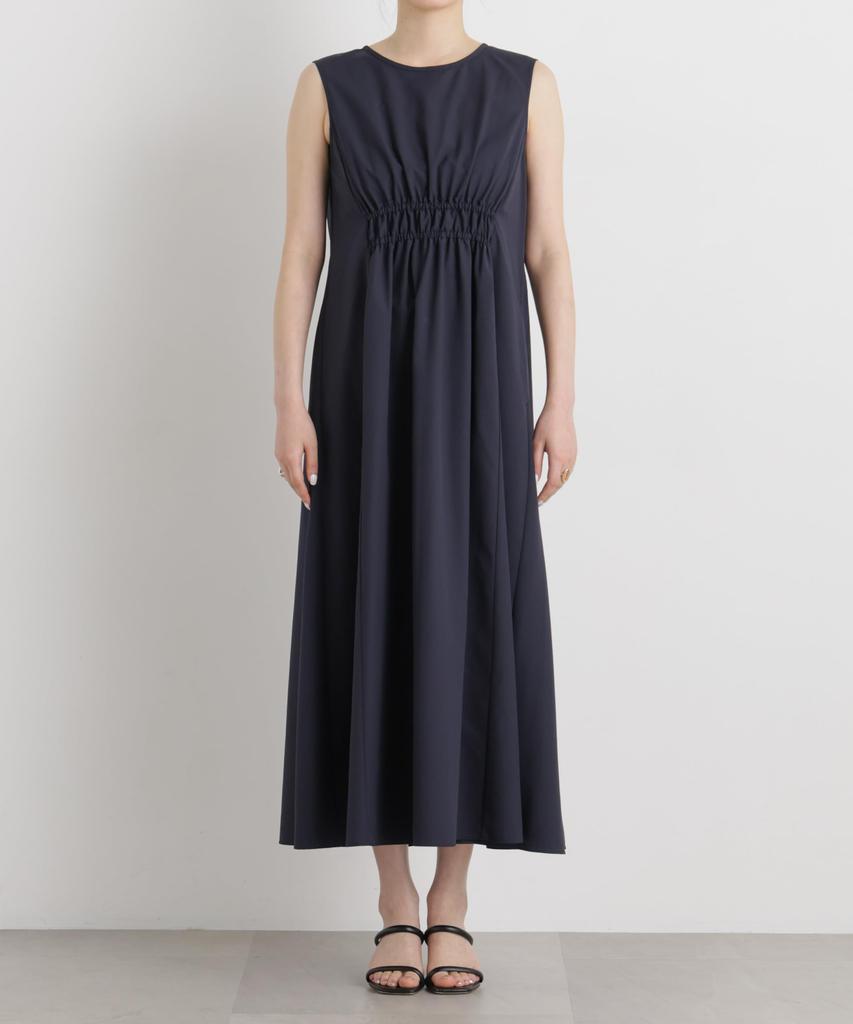 MINOTECH Sleeveless Gathered Maxi Size S [Nano Universe] (R) Dress, Women's, (120), Navy, 669-6119314