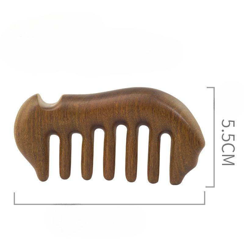 

Расческа из палисандра Расческа с широкими зубьями Домашняя расческа для массажа головы и лечения волос Маленькая расческа Портативная расческа с пятью зубьями