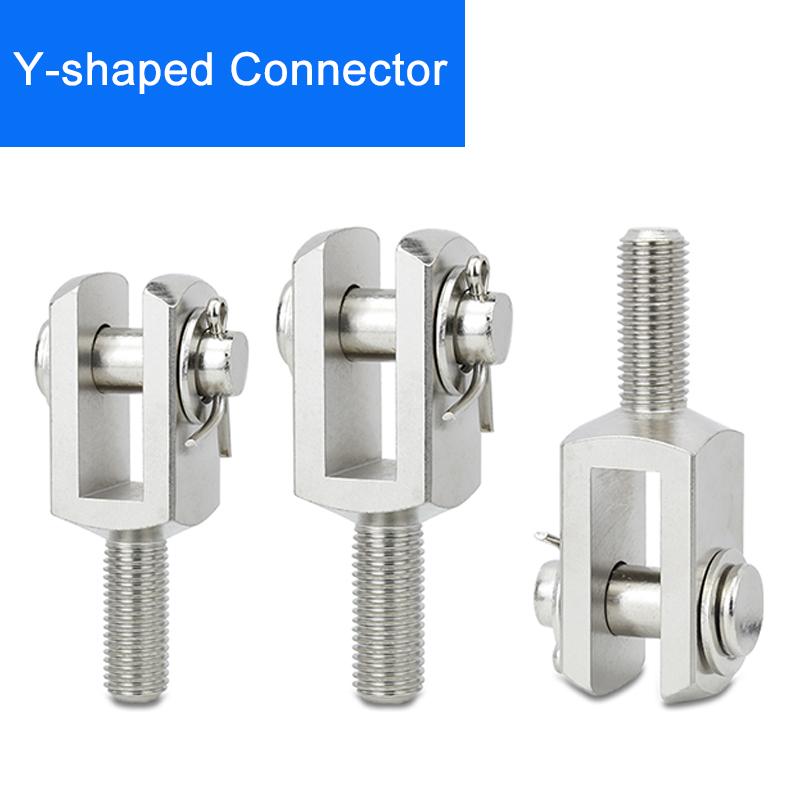 Thin Cylinder SDA/ACQ/CQ2B Pneumatic Accessories Y-shaped Connector External Thread Connector