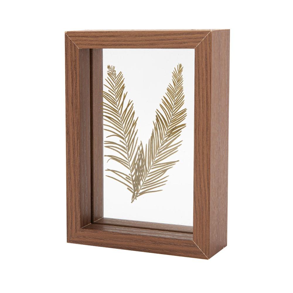 Double-sided Photo Display Frame Wooden Drawing Artwork Picture Frame  Home Decoration