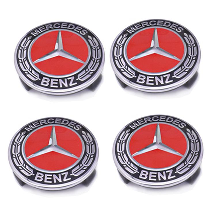 YDC4   Car Styling Wheel Center Covers Hub Caps Cover Emblem Stickers for Mercedes Benz W203 W204 W168 W176 CLA CLK CLS W124 W205 W211