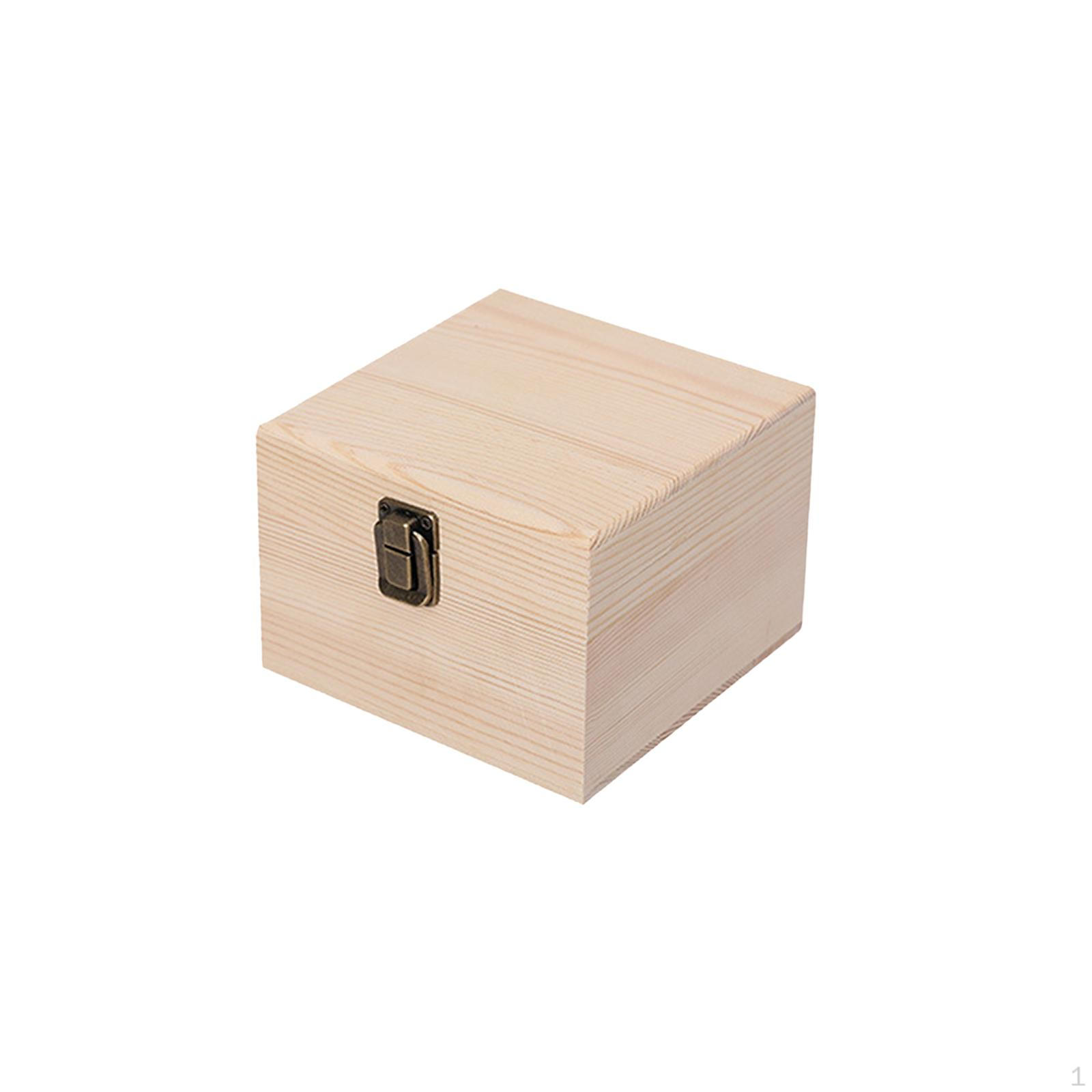 

Деревянная шкатулка для драгоценностей ручной работы с надежным замком — элегантное решение для хранения аксессуаров wood 14x14x10cm