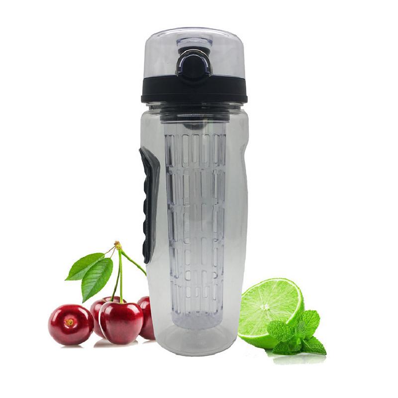 Fruit 1000ml Tea Strainer Cup Water Bottle Sports Health Fitness Durable Cups