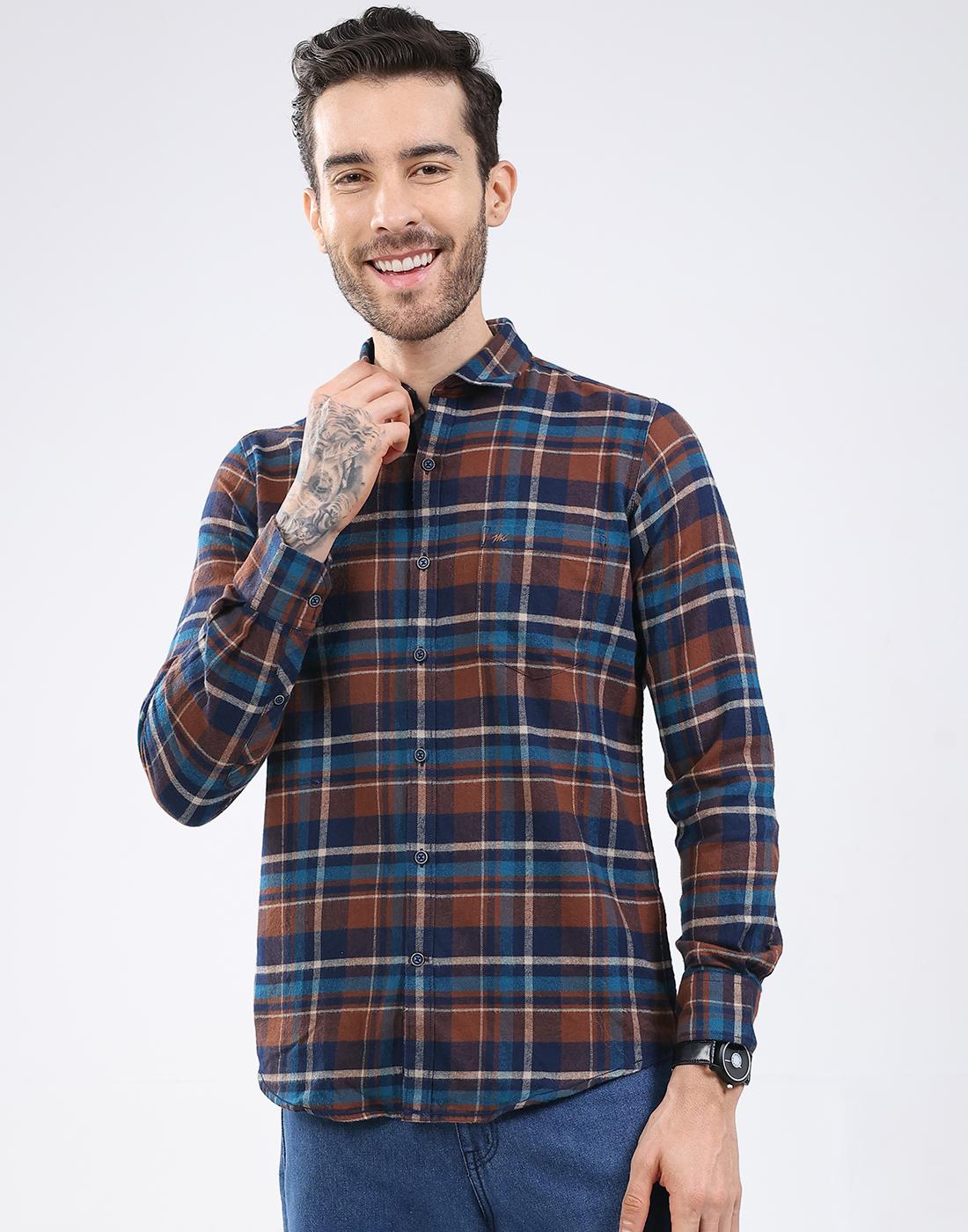

Monte Carlo Men s Regular Fit Shirt XXL коричневый