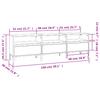 TV Stand Concrete Grey 150 x 30 x 44.5 cm Engineered Wood