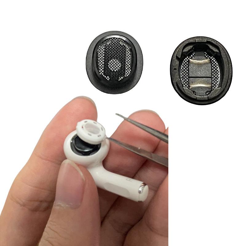 1 Pair For Airpods Pro2 Left And Right Earphone Headset Jack Dust Mesh Frame Holder Replacement Parts