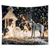 Wall Tapestry Christmas Hanging Cloth Background Xmas Home Decoration Tapestry