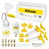 Bike Hydraulic Disc Brake Bleed Tool Bleeder Kit MTB Road Bike Brake Bleeding Kit Bike Mineral Oil Fluid Set Metal Adapter