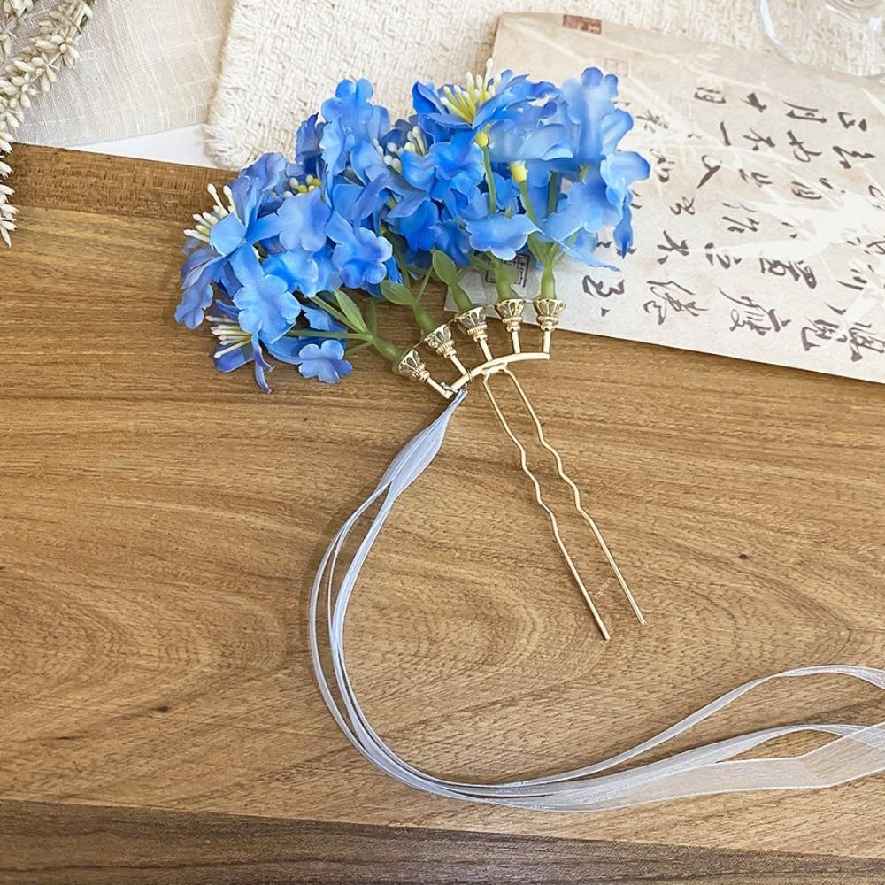 Bohemian Chinese Style Side Clip Fairy Thai Hair Fork Elegant Bride Hair Accessories  Bridesmaid