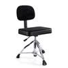 Adjustable Folding Keyboard & Drum Stool with Backrest for Cello and Piano