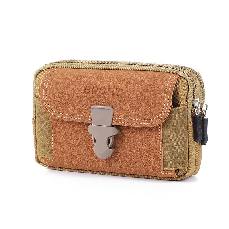 Canvas Waist Pocket Male Outdoor Fanny Bum Bag Purse Business Mobile Phone Pouch Running Pouch Travel Camping Bags