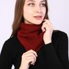 Beanie Hat Solid Color Adjustable Autumn Winter Plush Lining Windproof Hat Scarf for Outdoor
