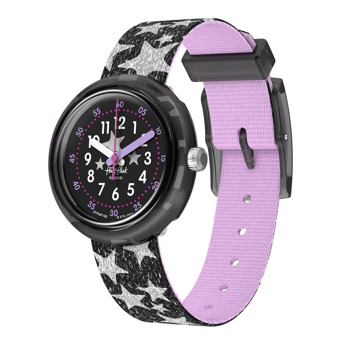 

Часы Swatch Flik Flak Starry Night FPNP168 Черные для девочек чёрный