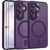 Rigid Case - BOOLING - for Samsung Galaxy S26 - with Magnetic Ring - 2 Glass Protectors - Purple