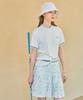 Monday Flow Paisley Pleated Skirt_White