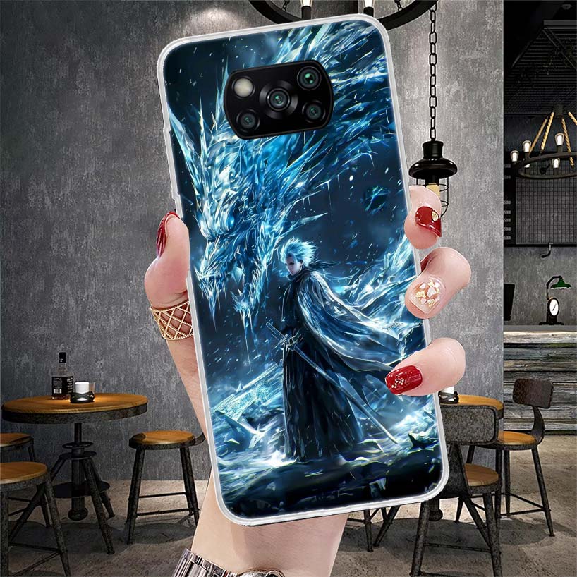 Hitsugaya Toushirou Bleach Soft Phone Case For Xiaomi Redmi 15C 15 13C 13 Poco X5 X6 X7 F7 Ultra M7 12C 12 10 10C 9C 9A 9T 9 Fun